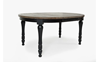 ROUND TO OVAL LEG TABLE W/18