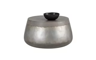 aries coffee table - silver aries 103308 sunpan