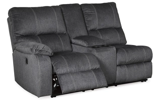 LAF DBL REC PWR CON LOVESEAT Urbino Charcoal5720101 ASHLEY