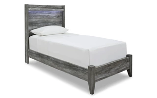 TWIN PANEL FOOTBOARD W/RAILS Baystorm GrayB221-52 ASHLEY