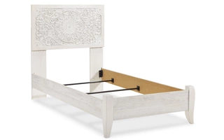 TWIN PANEL FOOTBOARD W/RAILS Paxberry WhitewashB181-52 ASHLEY