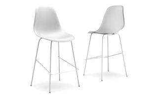 BARSTOOL (2/CN) Forestead Black/WhiteD130-224 ASHLEY