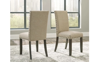 DINING UPH SIDE CHAIR (2/CN) Rokane BrownD397-02 ASHLEY