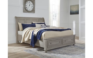 KING/CAL KING SLEIGH HEADBOARD Lettner Light GrayB733-78 ASHLEY