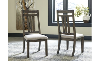 DINING UPH SIDE CHAIR (2/CN) Wyndahl Rustic BrownD813-01 ASHLEY