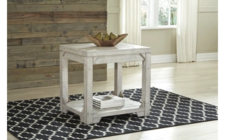 RECTANGULAR END TABLE Fregine WhitewashT755-3 ASHLEY