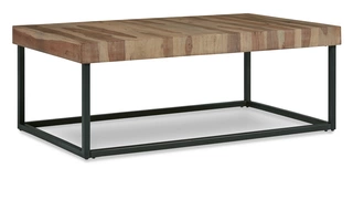 rectangular coffee table bellwick natural/blackT777-1 ashley