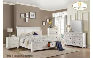 (3) KING PLATFORM STORAGE BED 1714WK 1714WK MAZIN