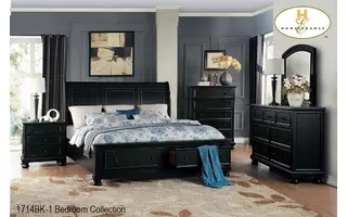 (3) KING PLATFORM STORAGE BED 1714BKK 1714BKK MAZIN