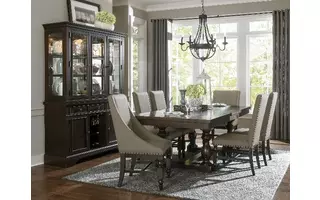 (2) DINING TABLE DARK CHERRY 5267RF-96DT 5267RF-96DT MAZIN