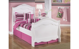 TWIN SLEIGH FOOTBOARD EXQUISITE Twin Sleigh FootboardB188-62N ASHLEY