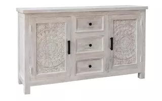 TWO DOOR THREE DRAWER CREDENZA 37124 37124 COAST TO COAST ACCENTS