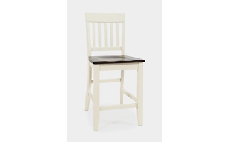 SLAT BACK STOOL - EXTRA STOOLS AVAILABLE  (2/CTN) - PRICED INDIVIDUALLY NATURE'S EDGE COLLECTION NATURE'S EDGE COLLECTION 1826-BS393KD JOFRAN