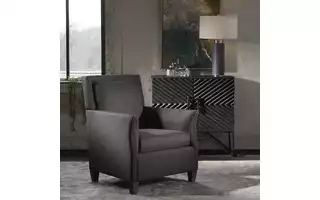 DARICK ARMCHAIR, CHARCOAL 23472 23472 UTTERMOST