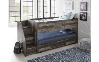 TWIN LOFT CASTER BED DEREKSON Derekson Multi GrayB200-68B ASHLEY