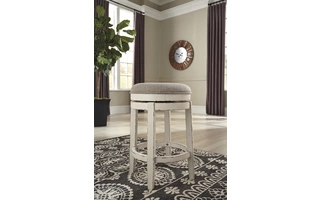 UPH SWIVEL STOOL (1/CN) Realyn Chipped WhiteD743-024 ASHLEY