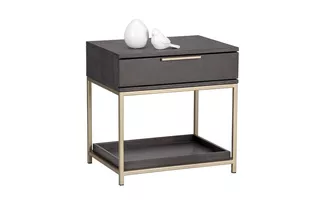 REBEL NIGHTSTAND - GOLD - CHARCOAL GREY REBEL 104606 SUNPAN