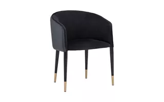 ASHER DINING ARMCHAIR - ABBINGTON BLACK NAPA BLACK ASHER 105317 SUNPAN