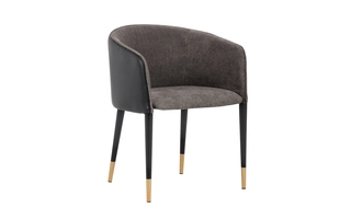 ASHER DINING ARMCHAIR - SPARROW GREY NAPA BLACK ASHER 103149 SUNPAN