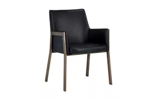 BERNADETTE DINING ARMCHAIR - BRAVO BLACK BERNADETTE 105284 SUNPAN