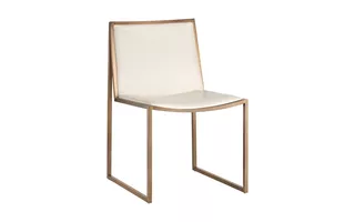 BLAIR DINING CHAIR - ANTIQUE BRASS - CASTILLO CREAM BLAIR 105170 SUNPAN