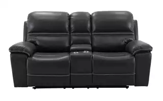 MANUAL LOVESEAT W CONSOLE LEATHER&PVC FOAM SEAT Leather MFD-MC-194001-2 EXACT