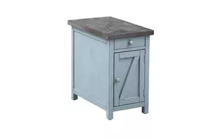 BAR HARBOR ONE DRAWER ONE DOOR CHAIRSIDE CABINET 40307 40307 COAST TO COAST ACCENTS