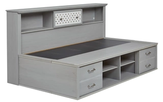 TWIN/FULL STORAGE FOOTBOARD Arcella - Gray Twin/Full Storage FootboardB176-51 ASHLEY