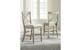 UPHOLSTERED BARSTOOL (2/CN) Parellen GrayD291-124 ASHLEY