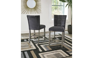 UPHOLSTERED BARSTOOL (2/CN) Dontally Two-toneD294-124 ASHLEY