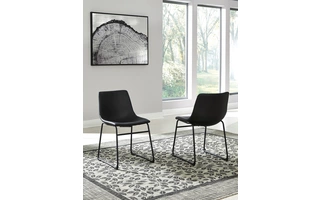 DINING UPH SIDE CHAIR (2/CN) Centiar Two-tone BrownD372-06 ASHLEY