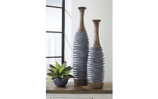 VASE SET (2/CN) Blayze Antique Gray/BrownA2000388 ASHLEY