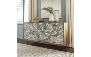 ACCENT CABINET Kerrings Brown/Black/WhiteA4000258 ASHLEY