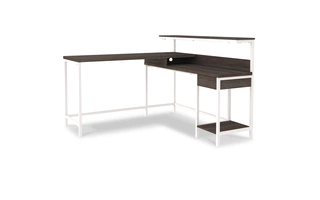 H287-24 Dorrinson L-DESK WITH STORAGE