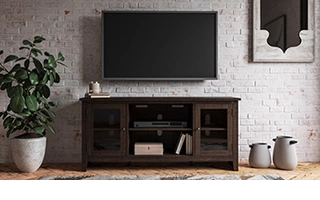 W283-68 Camiburg LG TV STAND W/FIREPLACE OPTION