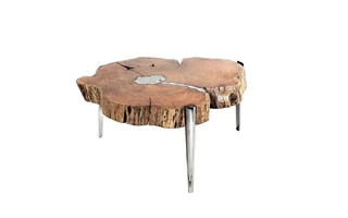 akis coffee table - natural natural w/alum fill agl-4255 xl 101598 101598 xcella