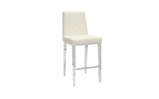 ALISA STOOL GY-COU-8115XX WHITE LEATHERETTE 101675 101675 XCELLA