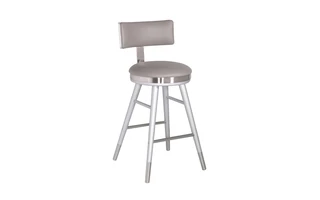 WINDSOR COUNTER CHAIR GY-COU-8195 GREY LEATHERETTE 101825 101825 XCELLA