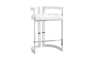 MAJESTIC STOOL - WHITE L WHITE LEATHERETTE GY-COU-8050 101633 101633 XCELLA