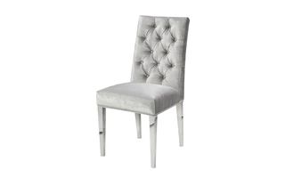 LESLIE STEEL DINING CHAIR E-GREY V GY-282 100424 100424 XCELLA