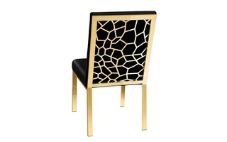 WELLINGTON DINING CHAIR GOLD - BLACK BLACK VELVET GY-DC-7982G 100849 100849 XCELLA
