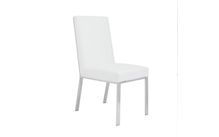 EMILIANO DINING CHAIR WHITE LEATHERETTE GY-DC-8121 101454 101454 XCELLA