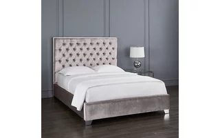 KROMA BED KING E-GREY VELVET GY-0218K 100770 100770 XCELLA