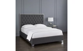 KROMA BED KING DARK GREY LINEN GY-0218K 100246 100246 XCELLA