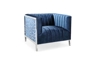 CONRAD CHAIR BLUE VELVET GY-AC-7992 101182 101182 XCELLA