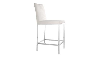 CANTON STOOL - GY-COU-649 XX WHITE LEATHERETTE 101681 101681 XCELLA