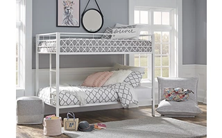 B075-259 Broshard TWIN/TWIN METAL BUNK BED