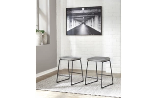 BARSTOOL (2/CN) Showdell Grayish Brown/BlackD205-024 ASHLEY