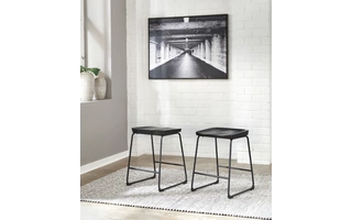 BARSTOOL (2/CN) Showdell Grayish Brown/BlackD205-124 ASHLEY