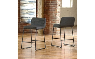 UPHOLSTERED BARSTOOL (2/CN) Nerison MultiD225-224 ASHLEY
